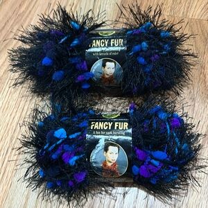 NEW Fancy Fur yarn for knitting/crochet/crafts - set of 2
